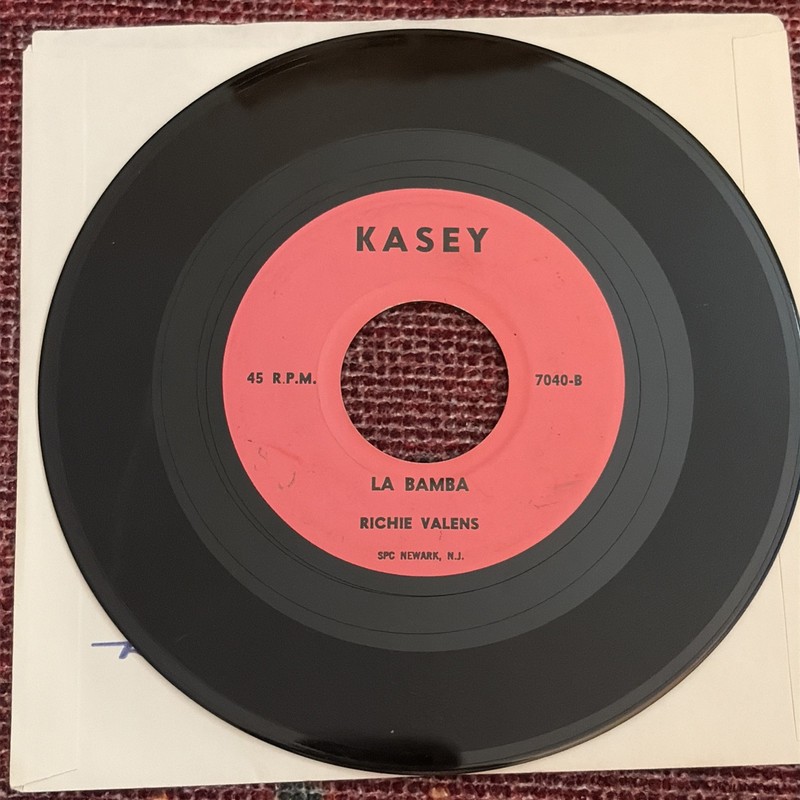 Ritchie Valens La Bamba 45 rpm Pink Kasey 7040 1959 Tested