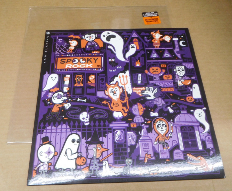 Spooky Rock LP Jack-O-Lantern Orange Vinyl 2024 Now Playing Halloween