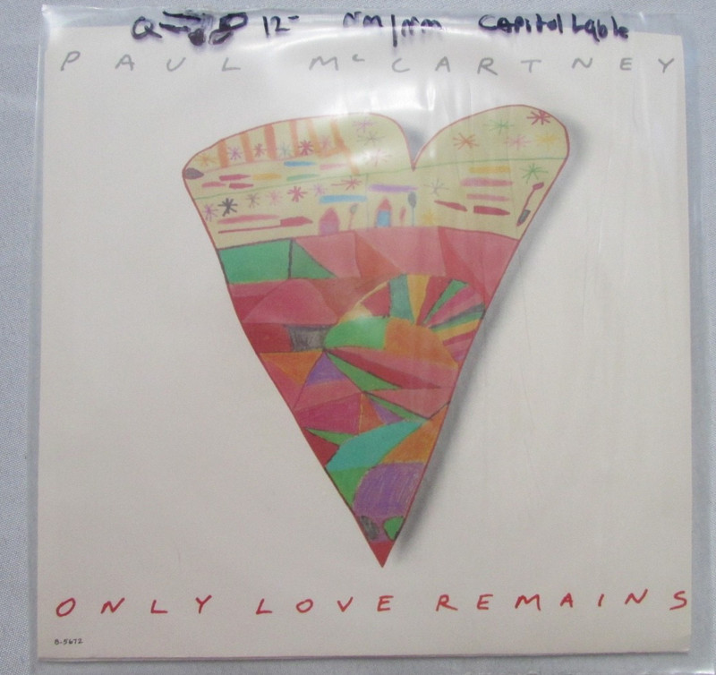 PAUL MCCARTNEY ONLY LOVE REMAINS CAPITOL LABLE 45 RPM VINYL RECORD NM/NM R1