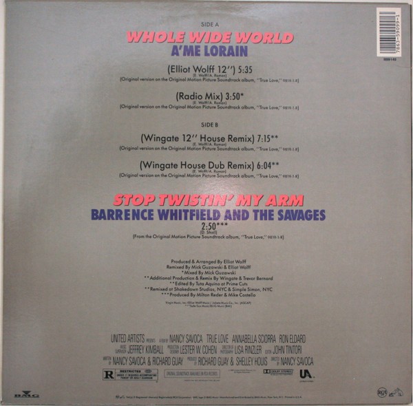 A'me Lorain - Whole Wide World (12", Alt) (Very Good Plus (VG+)) 3420350328 gallery