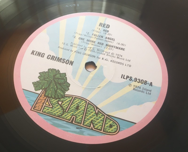 KING CRIMSON RED LP 1974 UK ISLAND ILPS 9308 1st A3B6 SÉAN/PECKO PINK PALM ROBOR gallery