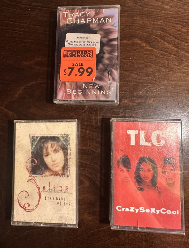Sealed Tracy Chapman New Beginning Cassette + Selena Dreaming of You TLC Lot 90s