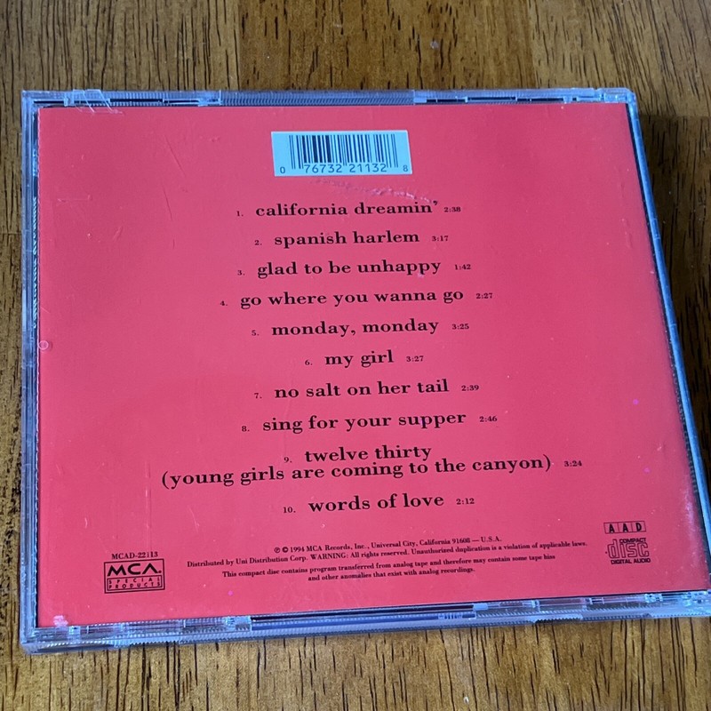 California Dreamin' by The Mamas & the Papas,New Cd 10 Original Tracks Folk Rock gallery