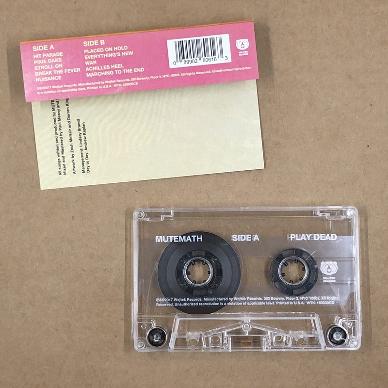 MUTEMATH Cassette Tape Rock Pop PLAY DEAD LIMITED EDITION DARREN KING PAUL MEANY gallery