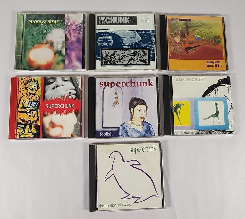 Superchunk – Pocky/Tossing Seeds/Here’s Where/On The Mouth/Foolish (7 CD Lot)