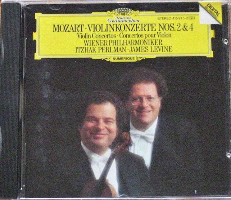 Mozart: Violin Concertos. 2 & 4 ~ Itzhak Perlman ~ Classical ~ CD ~ Used VG