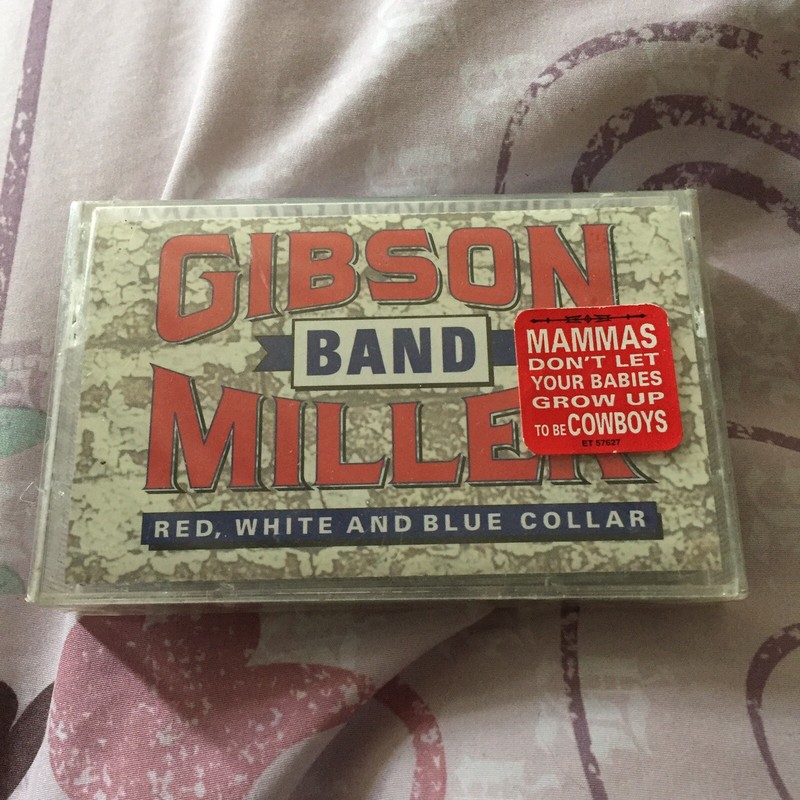 SEALED Cassette Gibson Miller Band Red White and Blue Collar