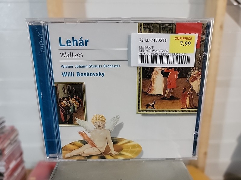 FRANZ LEHAR WILLI BOSKOVSKY WIENER JOHANN STRAUS ORCHESTER – Lehar: Waltzes – CD