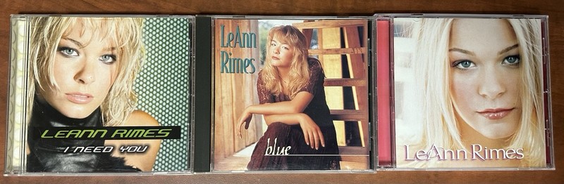 LOT (3) LeAnn Rimes – I Need You, Blue, Self Titled, (Music Cd) Used￼