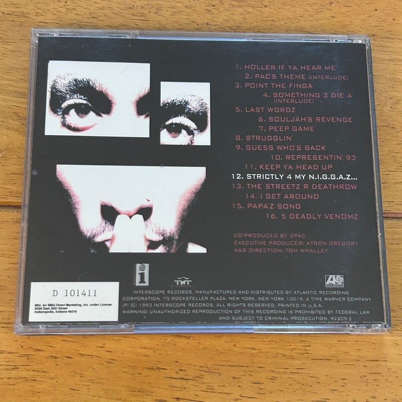 2Pac – Strictly 4 My N.I.G.G.A.Z. CD 1993 Hip Hop Rap BMG Club Interscope gallery