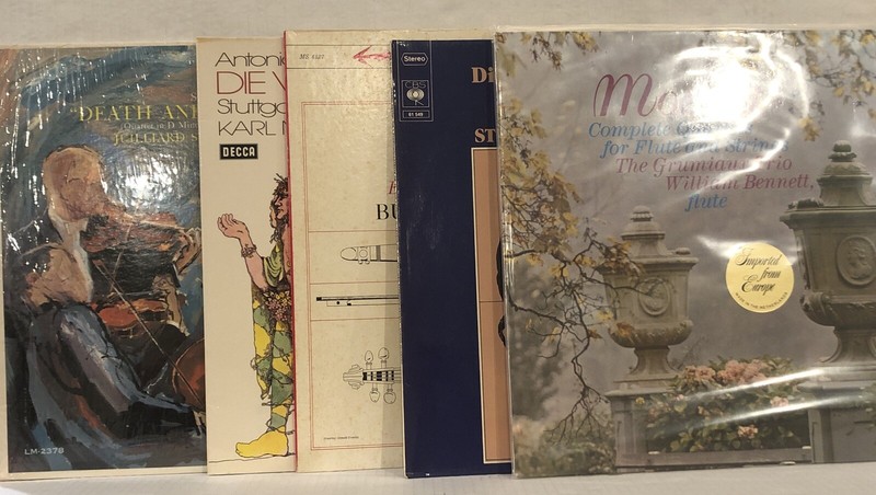 Lot 6 Classical LP Julliard String Quartet Budapest Quartet The GRUMIAUX Trio..