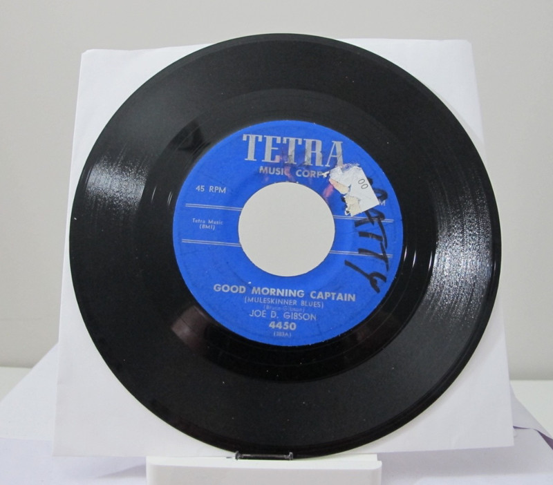 45 RECORD – JOE D GIBSON – GOOD MORNING CAPTAIN