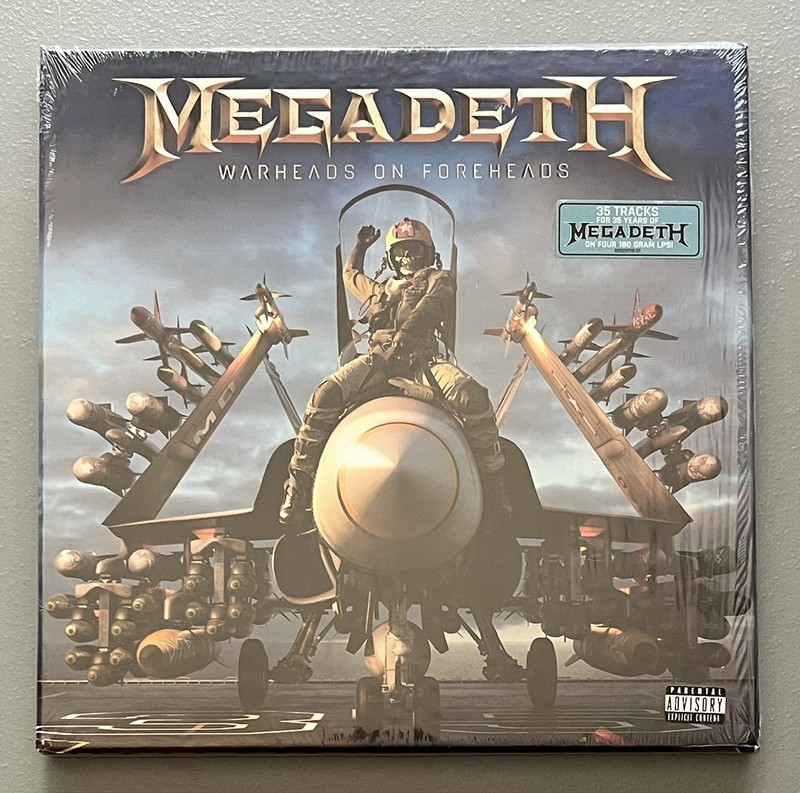 Megadeth Warheads On Foreheads 4-LP Box Set Metallic Silver Vinyl