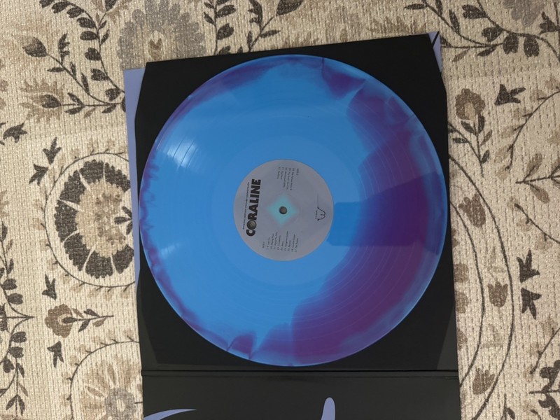 Coraline Vinyl Soundtrack Blue And Purple Swirl Mondo original LP gallery