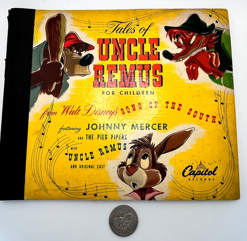 Vtg 1947 Capitol Records TALES OF UNCLE REMUS Childrens Record Set Disney 78-RPM