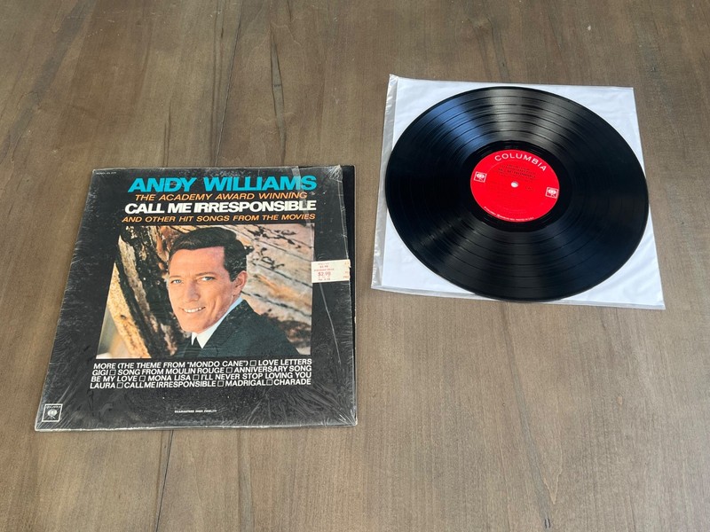 Andy Williams Call Me Irresponsible Vinyl LP 1964 Mono 2-Eye Columbia CL 2171