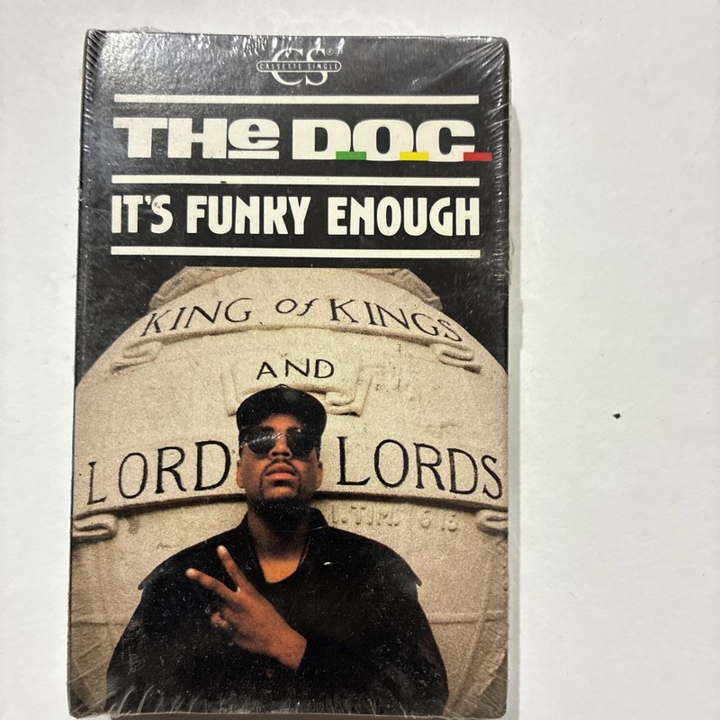 The D.O.C. «It’s Funky Enough» Cassette Tape single, (1989), (Produced: Dr. Dre)
