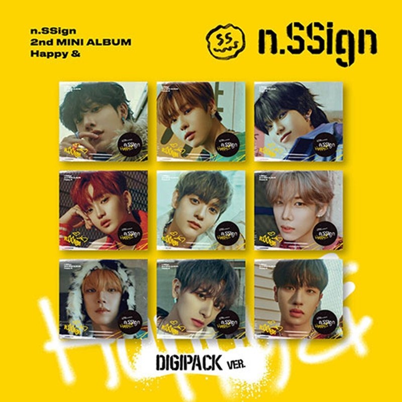 n.SSign 2nd Mini Album [Happy &] Digipack Random CD+Book+P.Card+Sticker+F.Poster