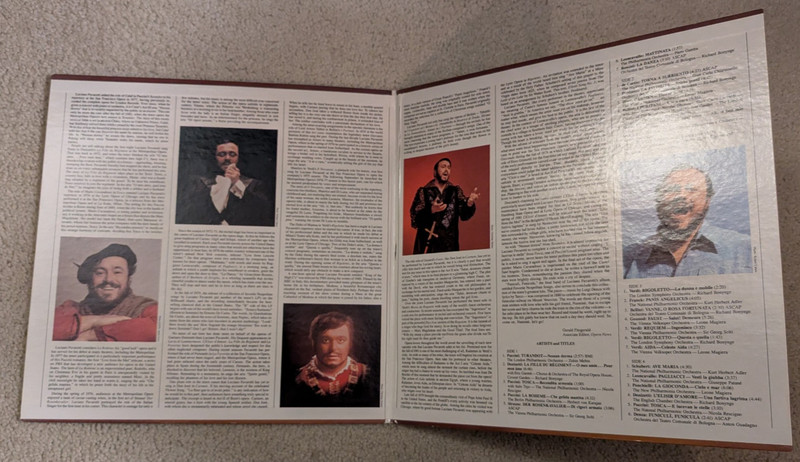 Luciano Pavarotti’s Greatest Hits 1980 2xLP Set London Records PAV2003-4 EX/VG+ gallery