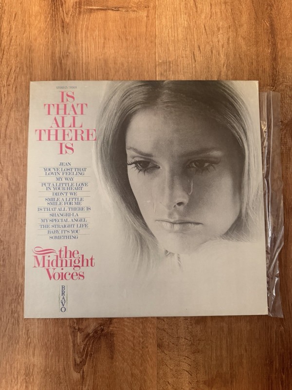 The Midnight Voices Is That All There Is Vinyl LP Bravo Stereo 35503 33RPM