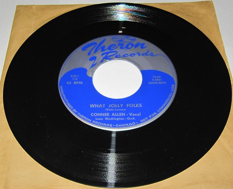 CONNEE ALLEN Saving My Love / What Jolly Folks 45 Theron 1955 LEON WASHINGTON NM gallery