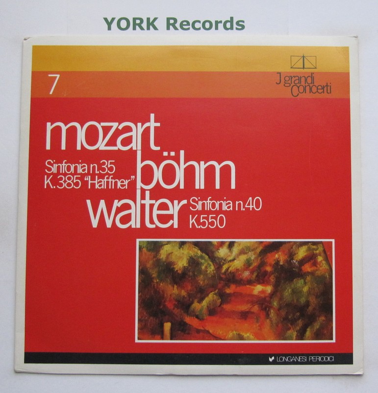 GCL 07 – MOZART – Symphonies No 35 & 40 BOHM / WALTER – Excellent Con LP Record