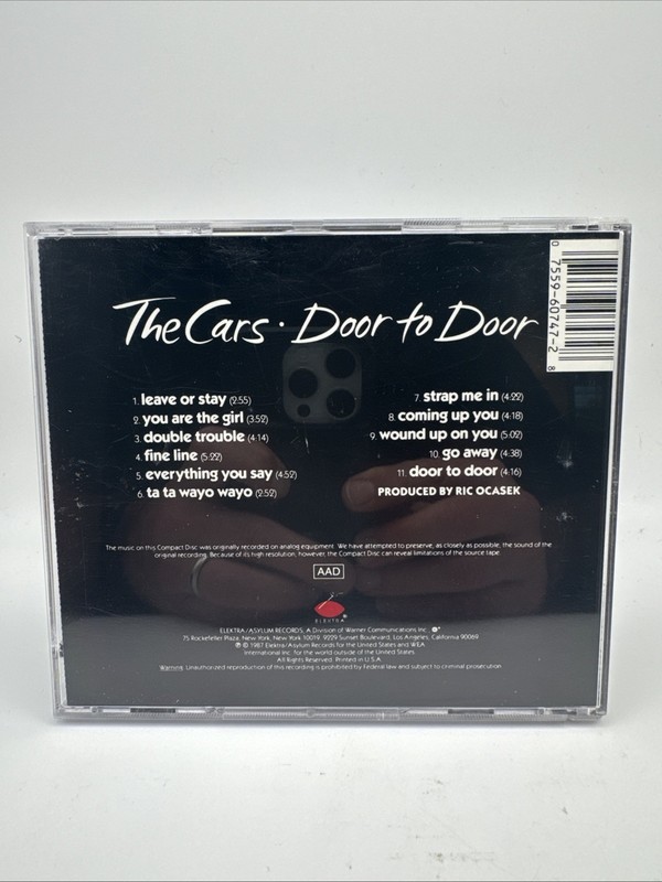 Door to Door by The Cars (CD, 1987, Elektra (Label)) gallery