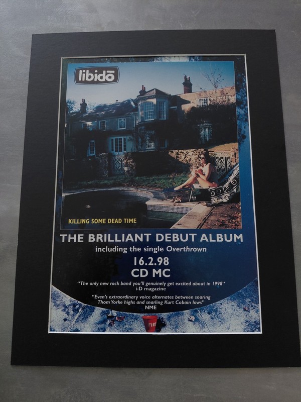 Libido Music Poster Killing Some Dead Time Album Advert Mounted 14×11″