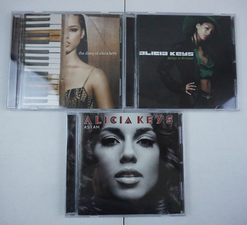 Alicia Keys CD Lot (3) ~ As I Am ~ Songs in A Minor ~ The Diary of Alicia Keys