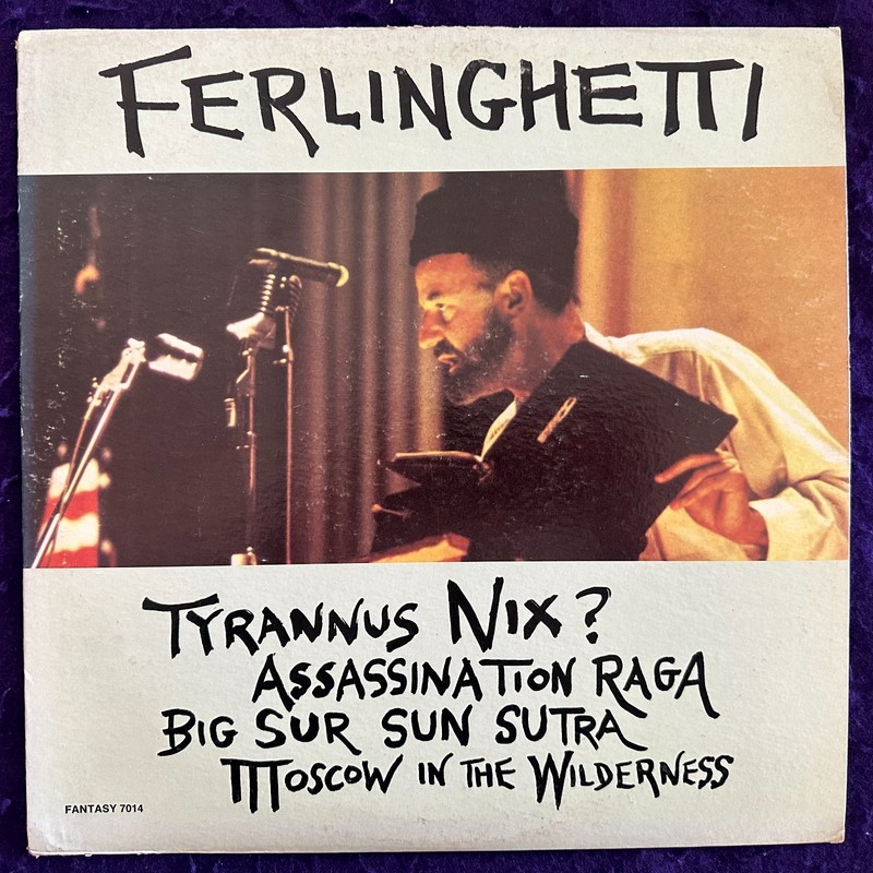 LAWRENCE FERLINGHETTI Self Titled LP ’69 FANTASY Mono Beatnik TESTED EX+