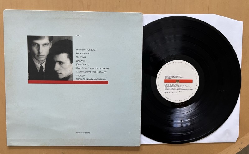 OMD Architecture & Morality UK LP 1981 Dindisc DID 12 VG/VG Townhouse Die Cut gallery