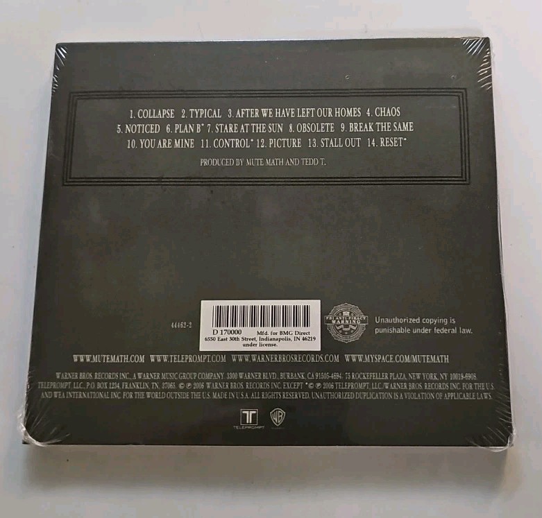Mutemath - Self Titled CD SEALED Warner Bros BMG Club Edition Digipak VTG gallery