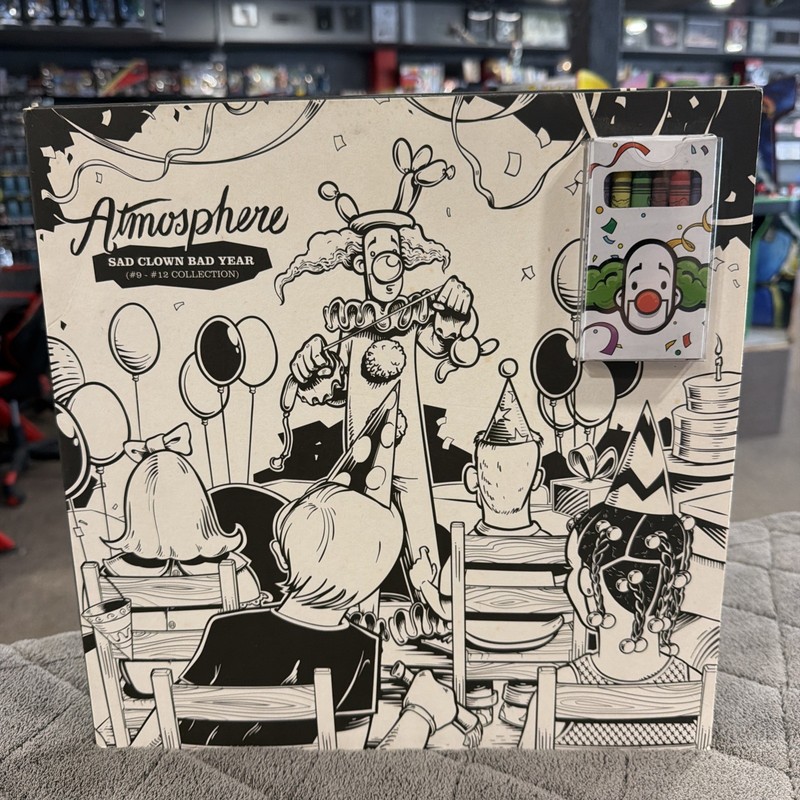 ATMOSPHERE Sad Clown Bad Year Black/White Split LP Used! 2018 Rhymesayers Crayon