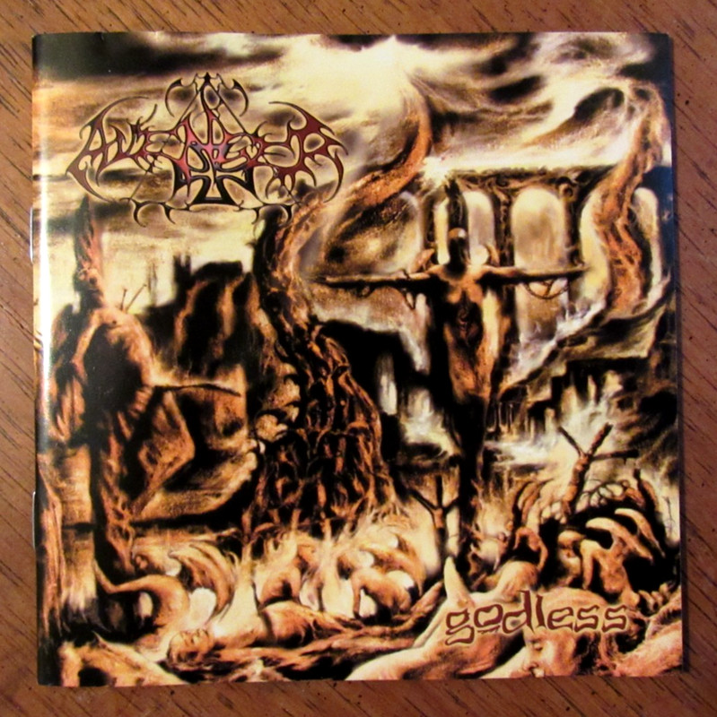 Avenger – Godless CD (2003) Deathgasm; Unholy Black Metal from Czechia; 1st Ed.
