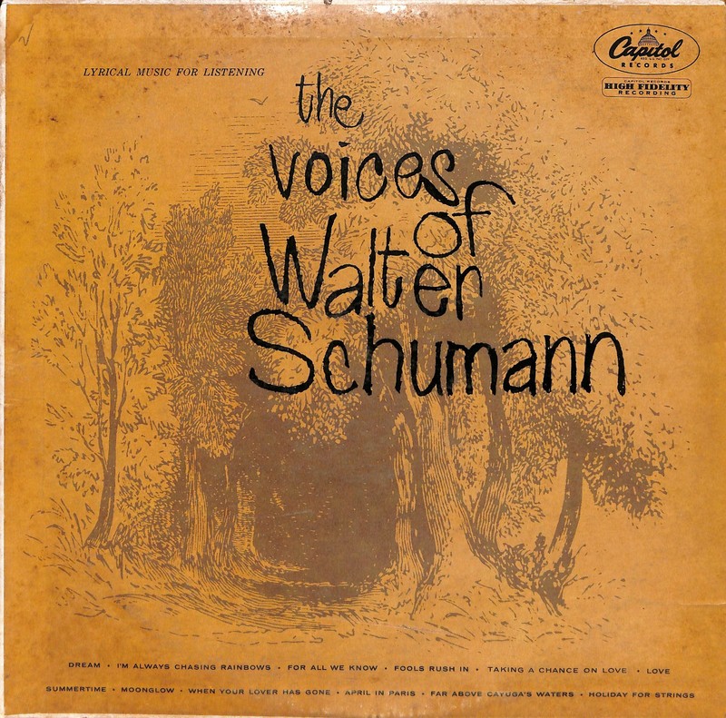 LP The Voices Of Walter Schumann Capitol Records – T297 US 1956
