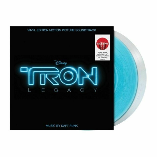 Daft Punk – Disney Tron Legacy Soundtrack – Target 2LP Blue & Clear Vinyl – NEW