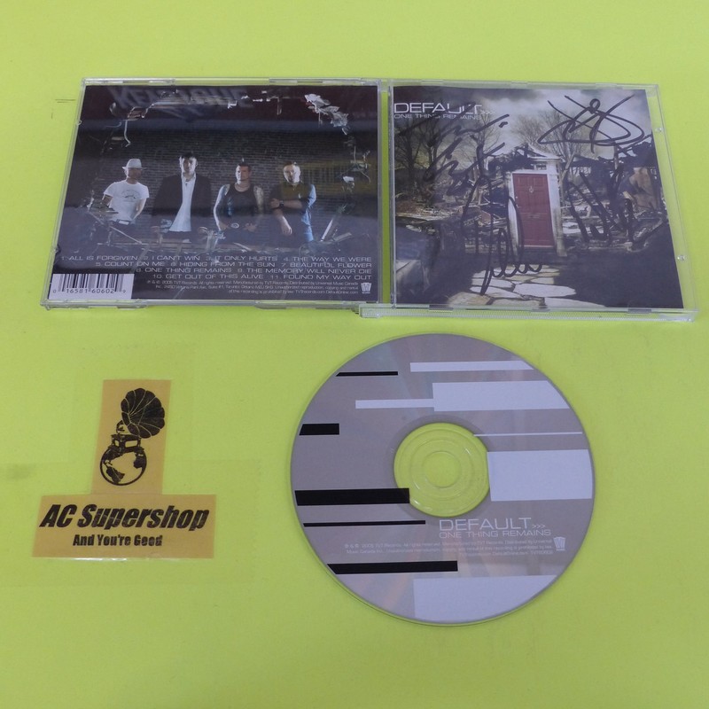 Default One Thing Remains Autographed - CD Compact Disc