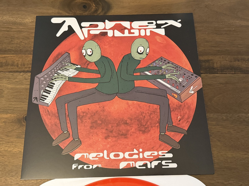 APHEX TWIN - MELODIES FROM MARS LP VINYL - RED WHITE MARBLE - NOT MOONSHAKE gallery