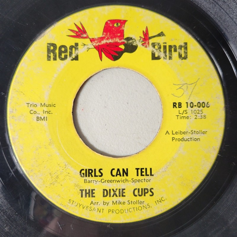 The Dixie Cups 45 RPM Vinyl People Say / Girls Can Tell Red Bird 1965 7" Record gallery