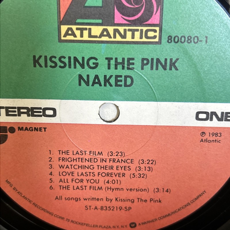 Kissing The Pink ‎– Naked 1983 LP Album Record 33 RPM # BLU-J5 gallery