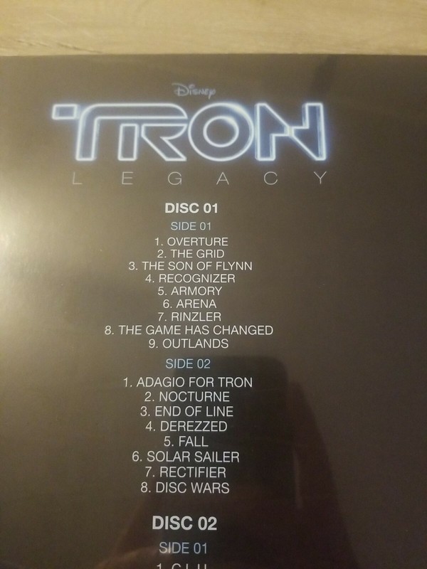SEALED Daft Punk Tron Legacy Vinyl LP Transparent Clear/Blue Target Exclusive gallery