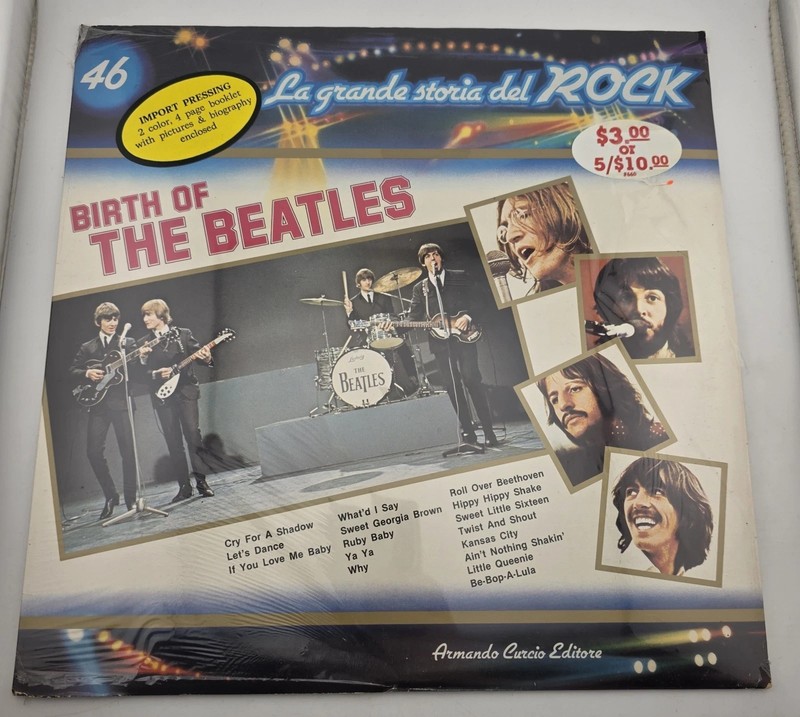 Birth Of The Beatles – La Grande Storia Del Rock Lp (Sealed) Booklet & Pics