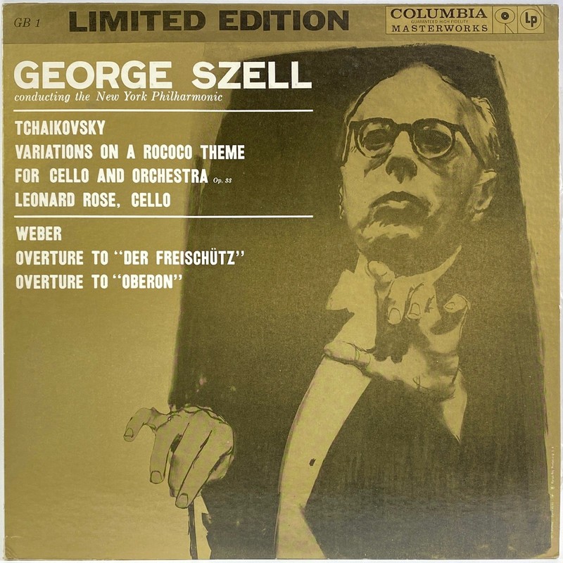 George Szell • Tchaikovsky / Weber • NY Philharmonic • LP Record Columbia 6 Eye