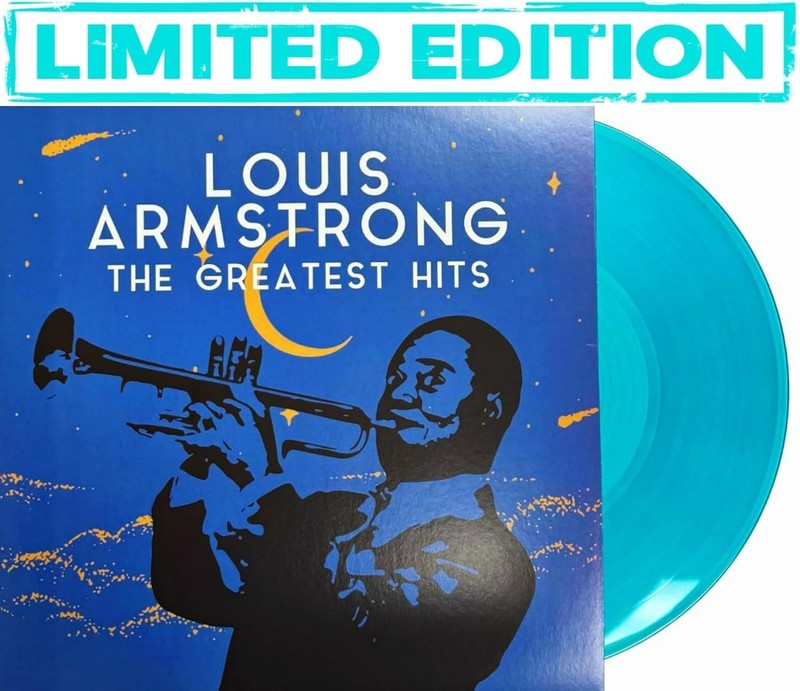 Louis Armstrong – The Greatest Hits LP 12″ Blue Vinyl Record – Limited Edition