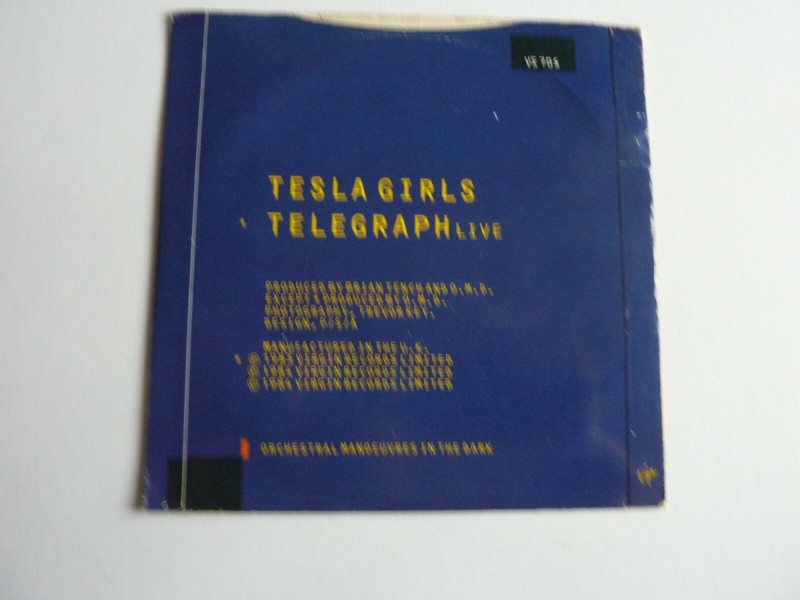 ORCHESTRAL MANOEUVRES IN THE DARK TESLA GIRLS 7" SINGLE gallery