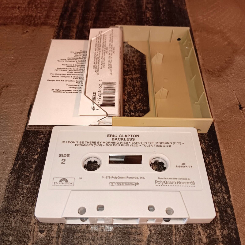 Eric Clapton - Backless -Cassette Polvdor 813 581-4 Tested Read gallery