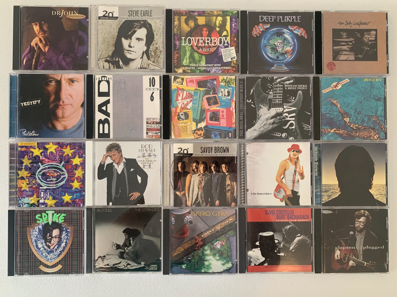 Rock & Roll Music Lot 20 CDs – U2, Bad Company, Deep Purple, Dr John, Kid Rock