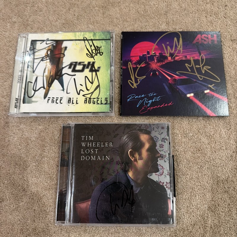 ASH & TIM WHEELER x3 Fully Signed CD Bundle | Free Angels/Race Night/Lost Domain