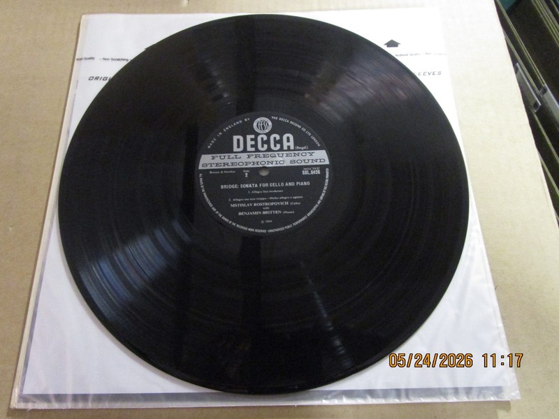 SCHUBERT BRIDGE Sonata For Arpeggione LP Used! 1970 Decca SXL 6426 ED 1 BRITTEN gallery