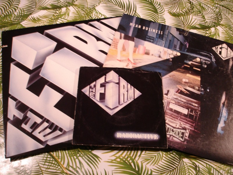 The Firm- 2 LP Lot w/Bonus RADIOACTIVE 7″ Single – The firm, + Mean Business
